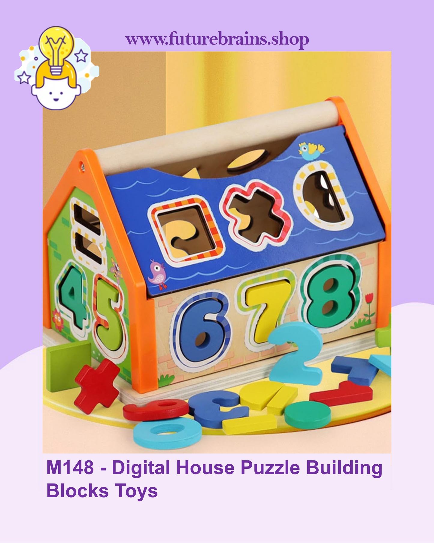 M148 - Digital House Puzzle Building Blocks Toys