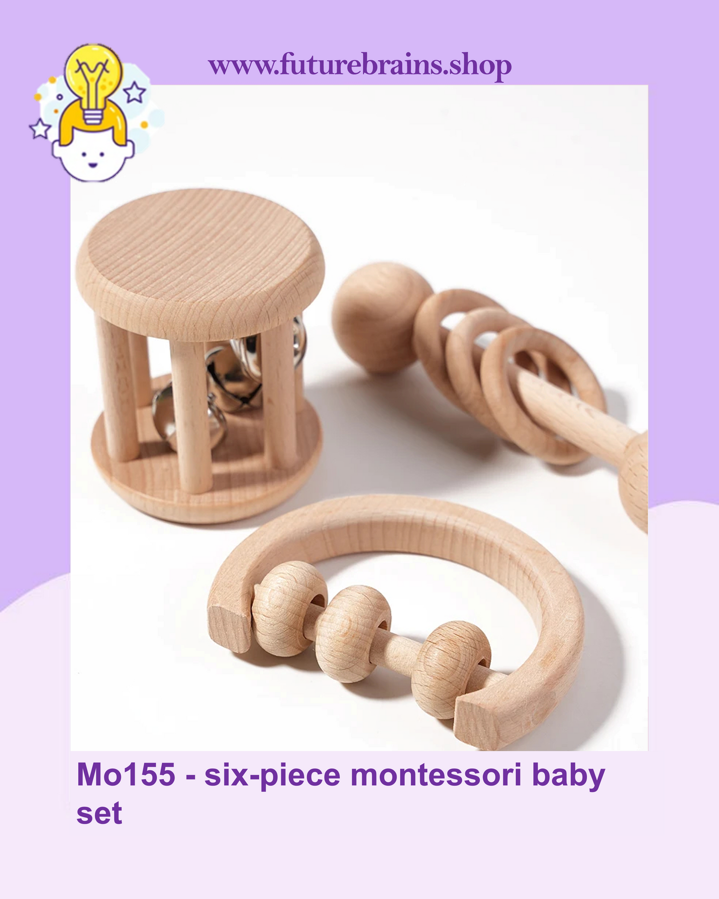Mo155 - six-piece montessori baby set