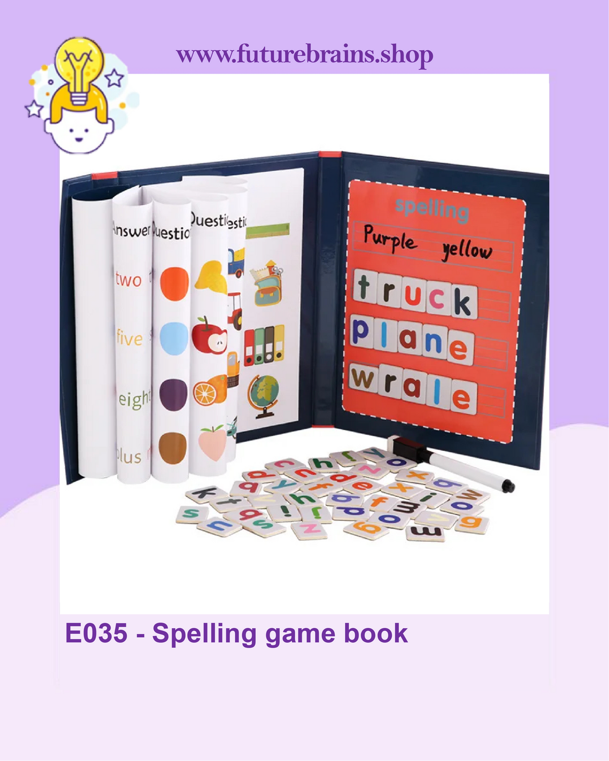E035 - Spelling game book