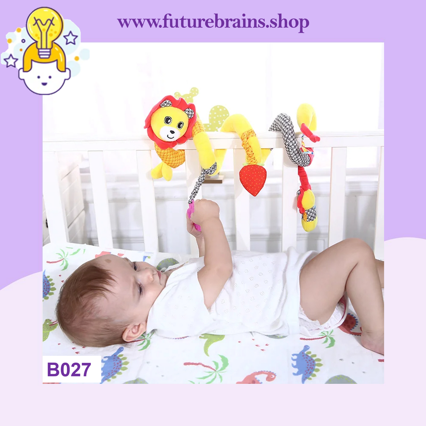 B027 - Crib spiral hanging soft baby toy