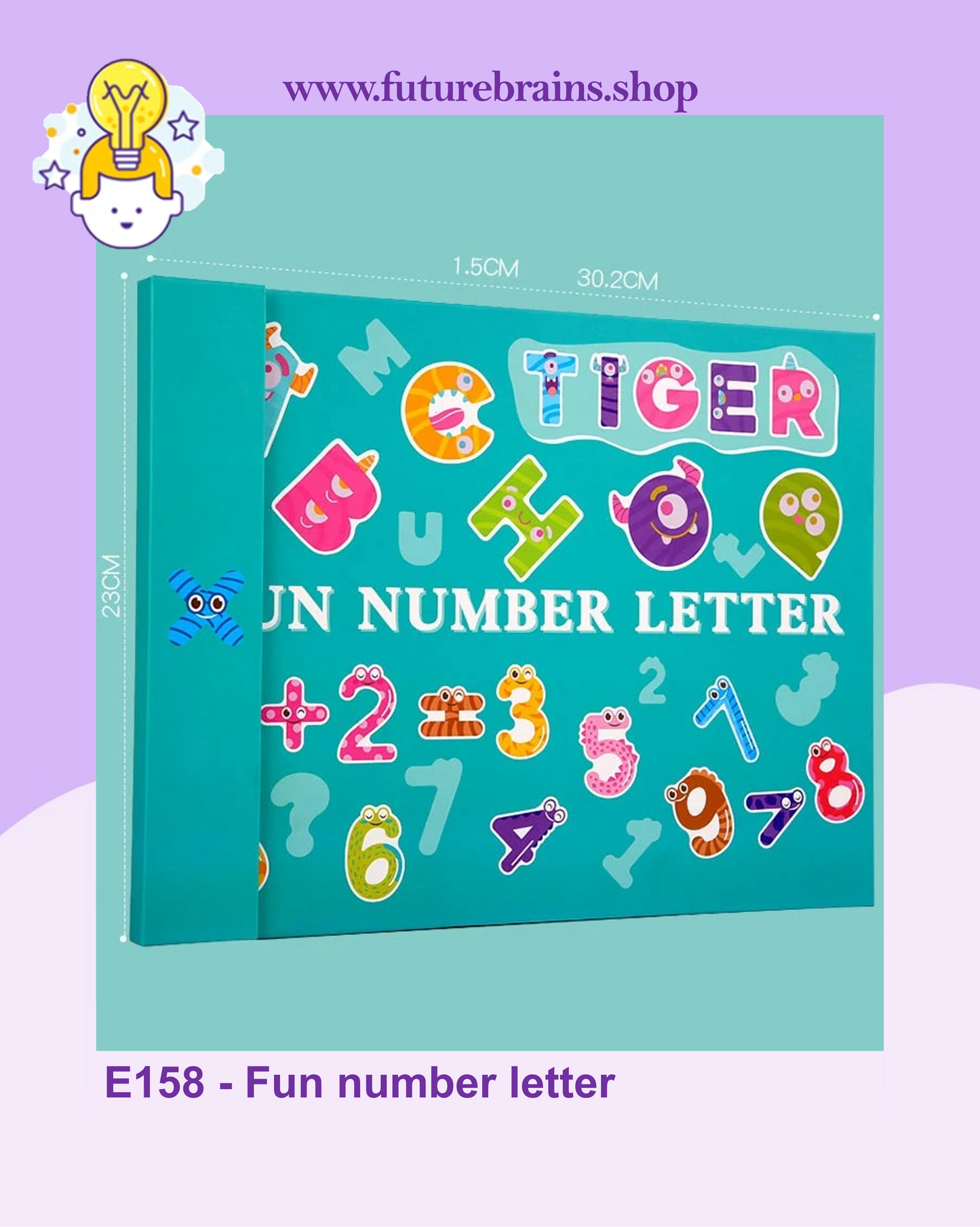 E158 - Fun number letter (magnetic book)