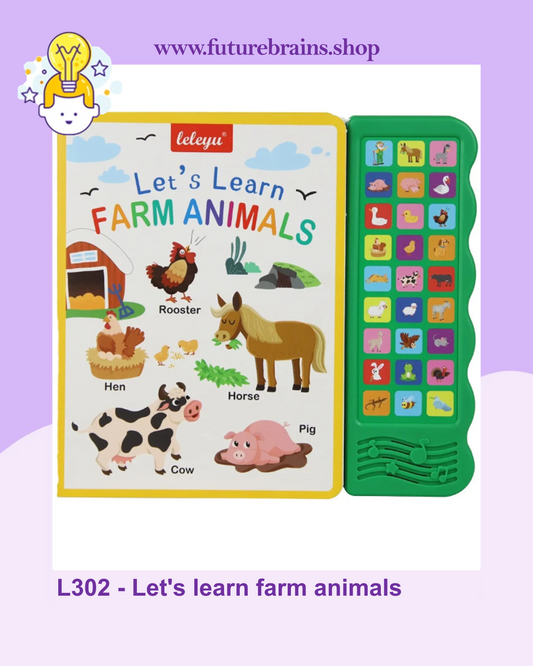L302 - Let's learn farm animals (sound book)