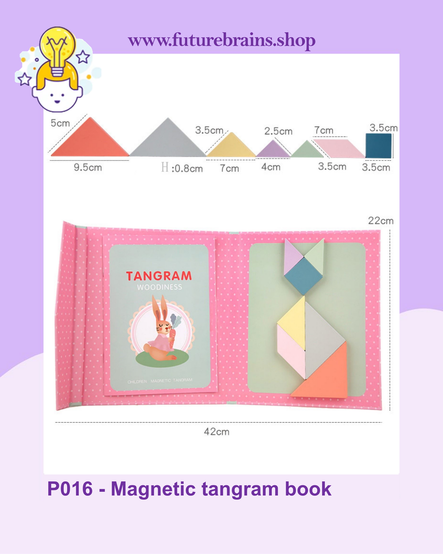 P016 - Magnetic tangram book