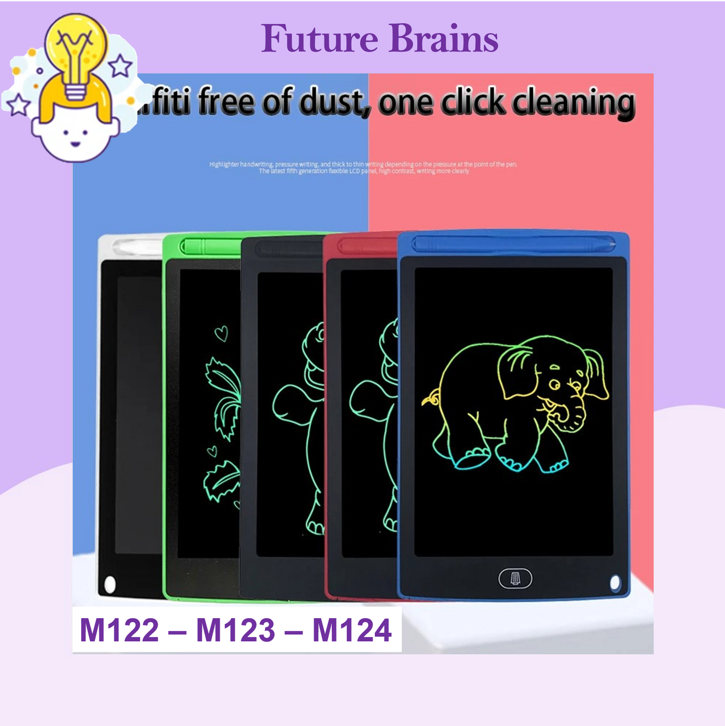 LCD writing tablet (multicolor)