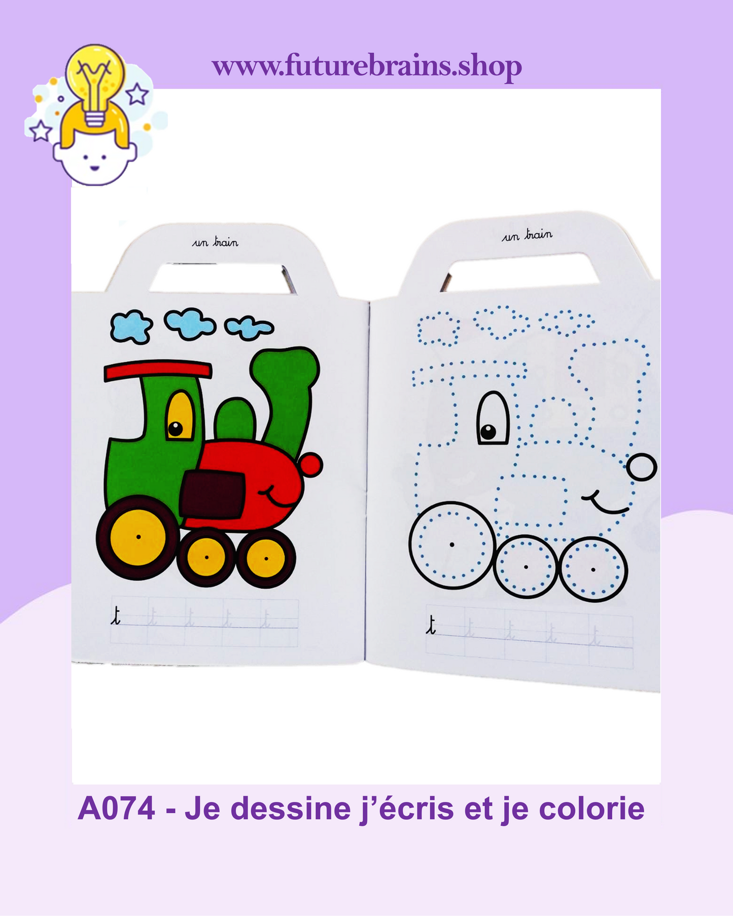 I draw I write and I color / Je dessine j'ecris et je colorie / أرسم أكتب وألون