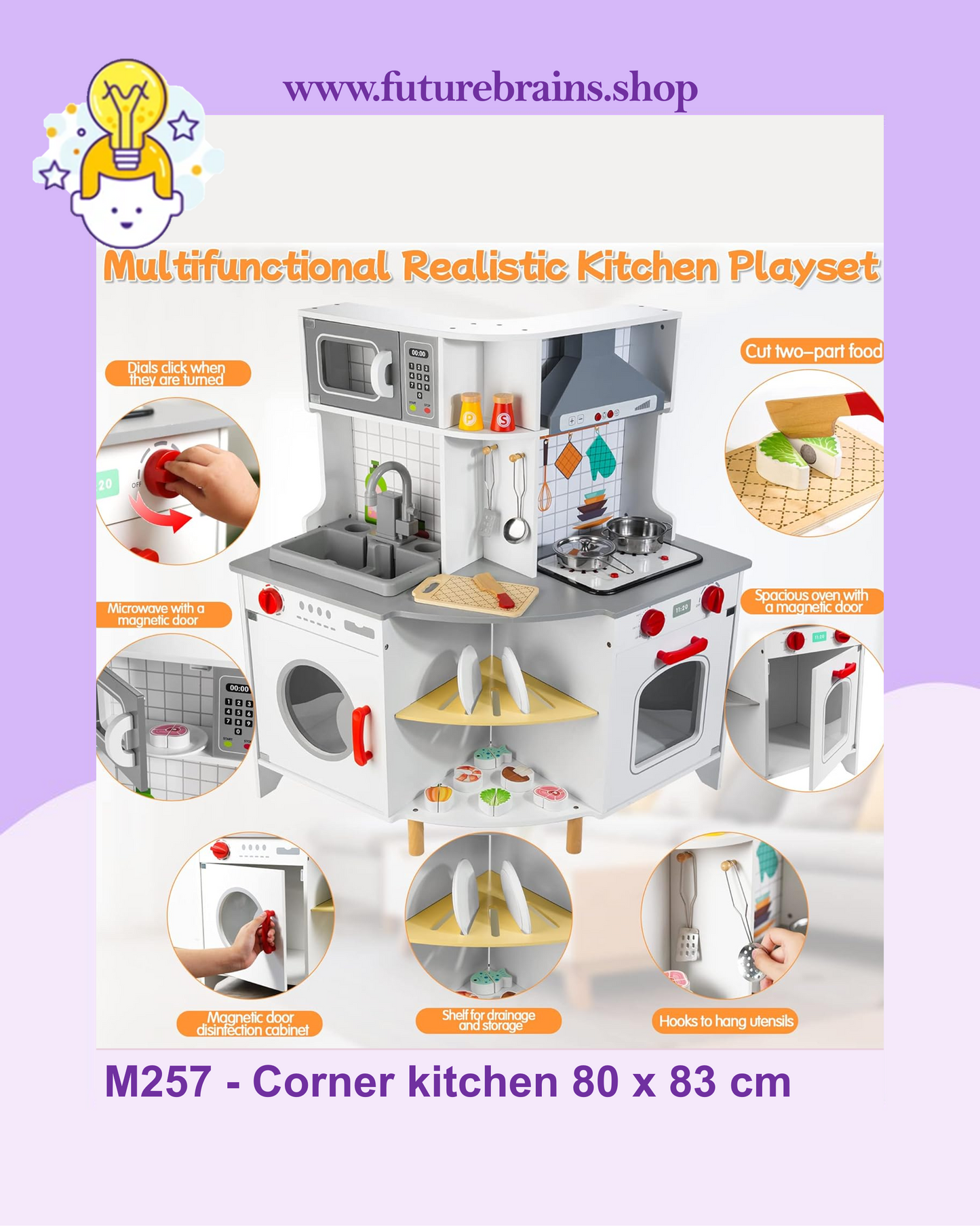 M257 - Corner kitchen 80 x 83 cm (FREE DELIVERY)