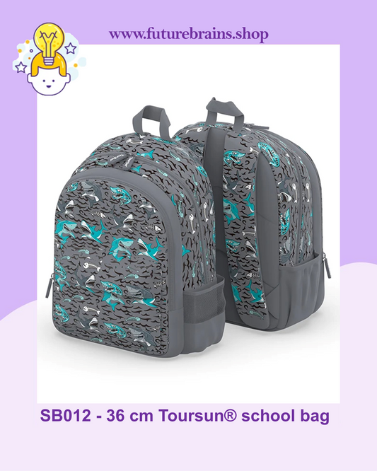 SB012 - 36 cm Toursun® school bag shark design