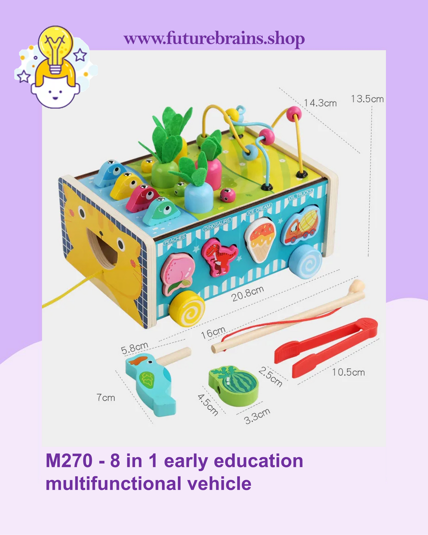 M270 - 8 in 1 early education multifunctional vehicle