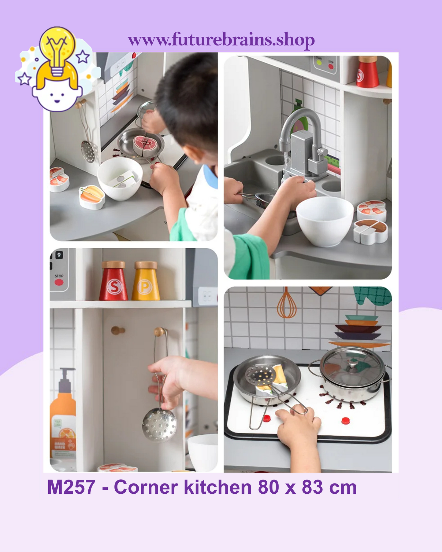M257 - Corner kitchen 80 x 83 cm (FREE DELIVERY)