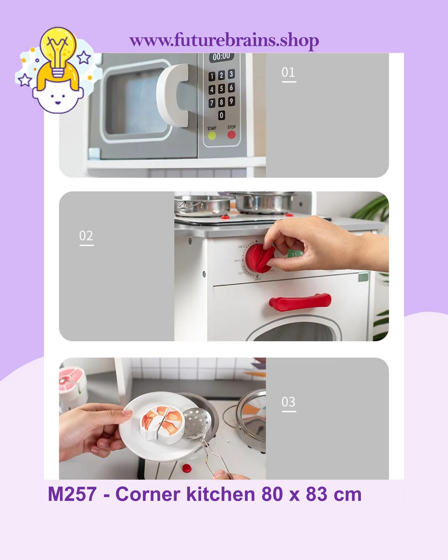 M257 - Corner kitchen 80 x 83 cm (FREE DELIVERY)