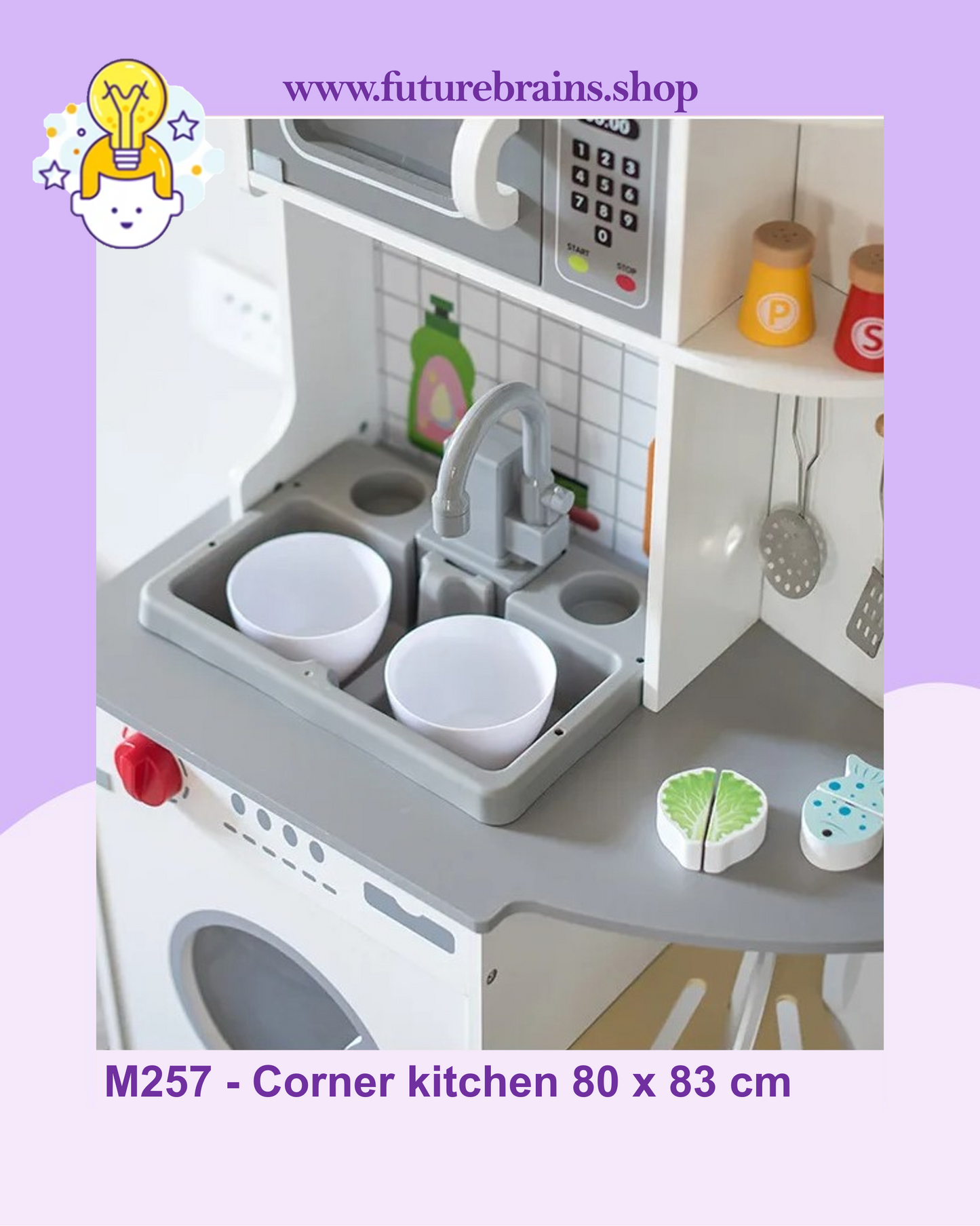 M257 - Corner kitchen 80 x 83 cm (FREE DELIVERY)