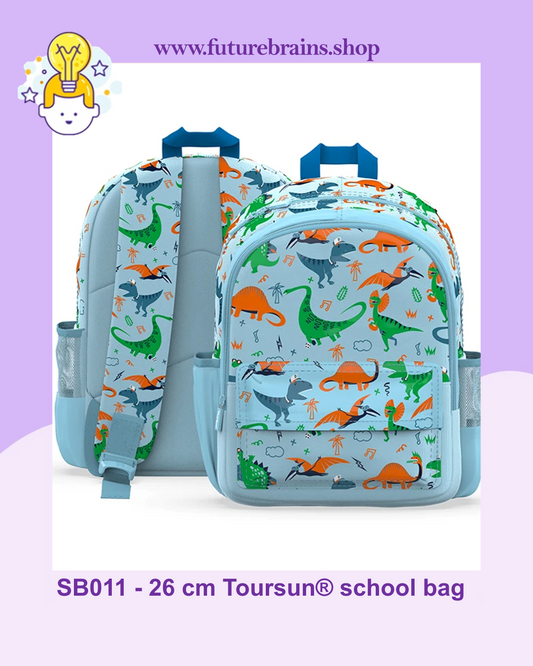 SB011 - 26 cm Toursun® school bag dinosaurs design