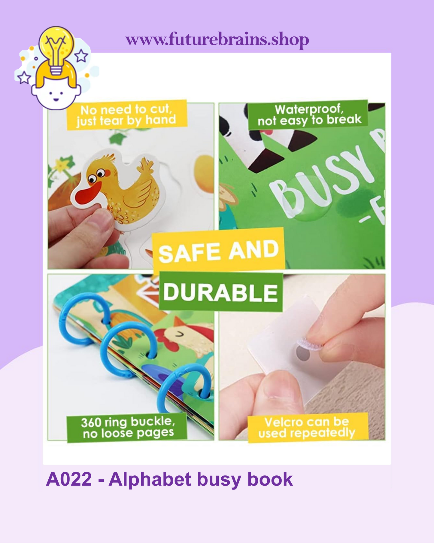 A022 - Alphabet busy book