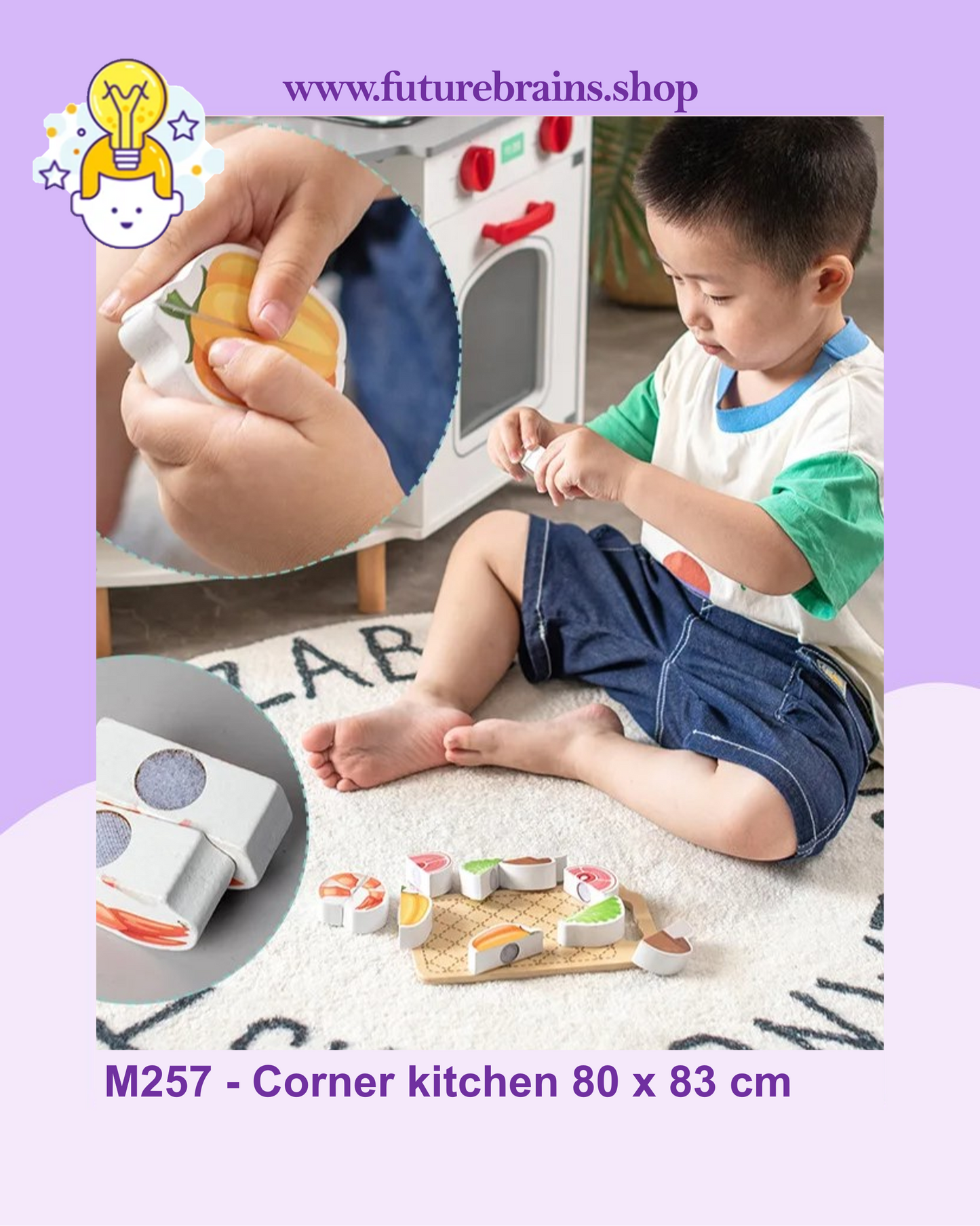 M257 - Corner kitchen 80 x 83 cm (FREE DELIVERY)