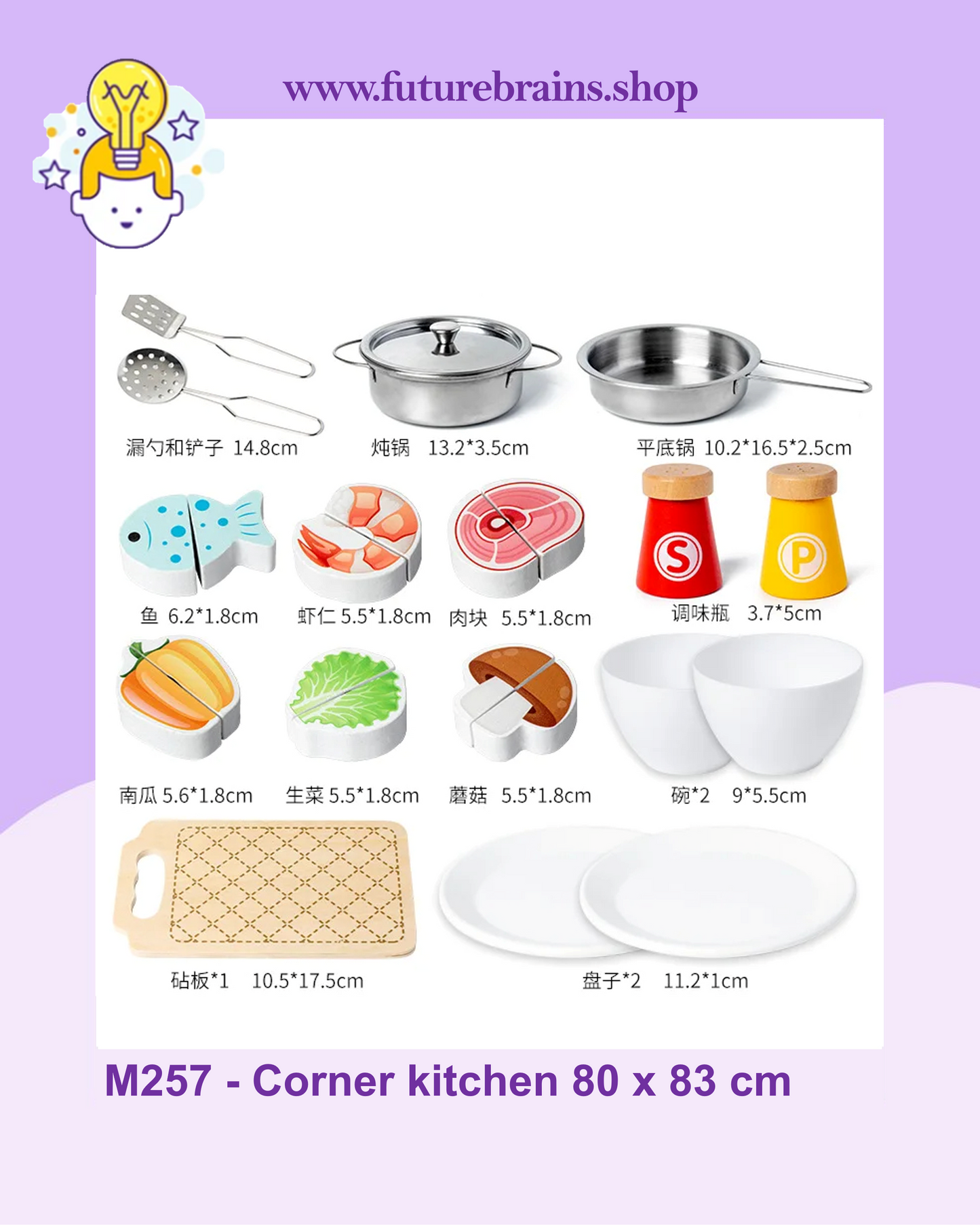 M257 - Corner kitchen 80 x 83 cm (FREE DELIVERY)