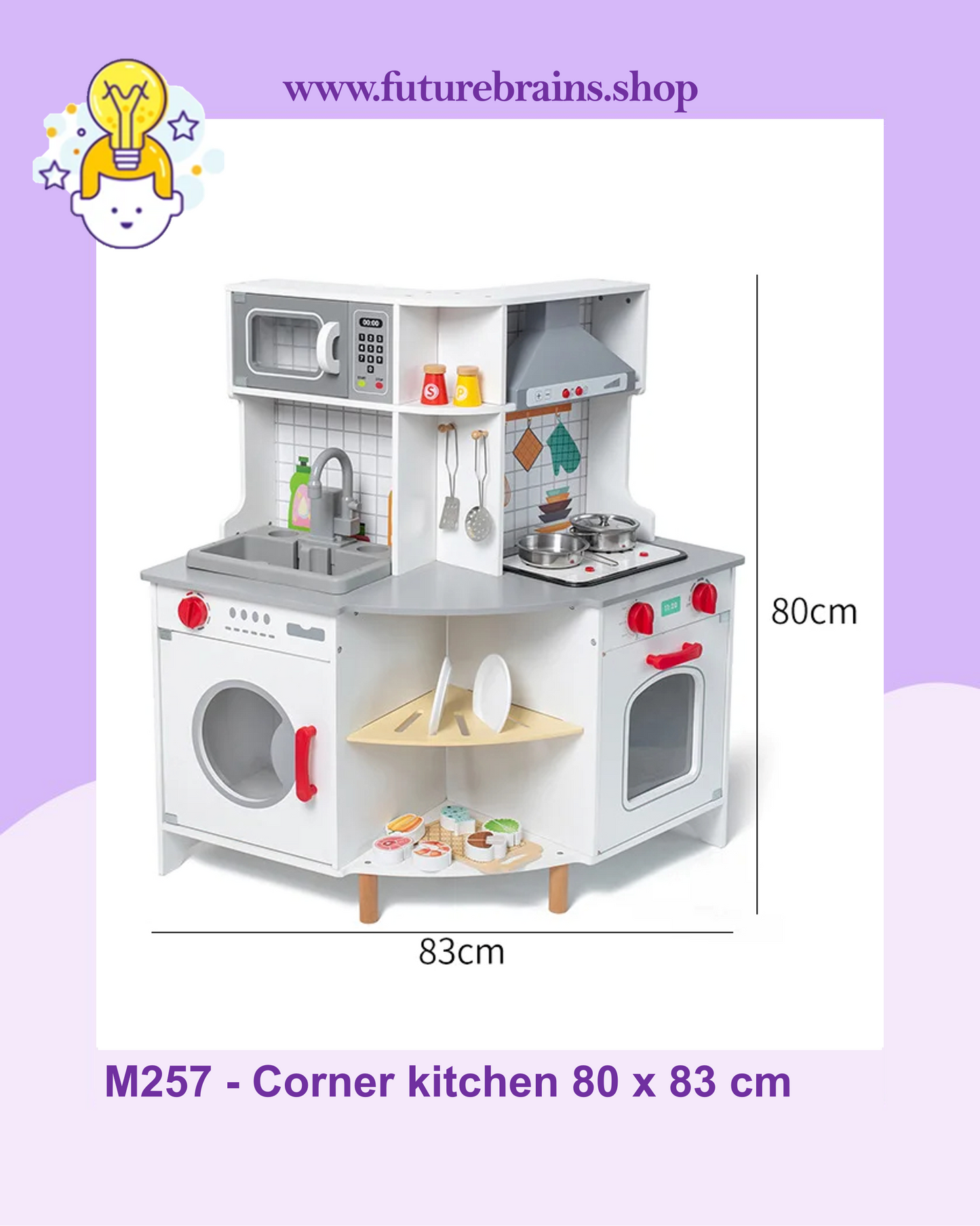 M257 - Corner kitchen 80 x 83 cm (FREE DELIVERY)