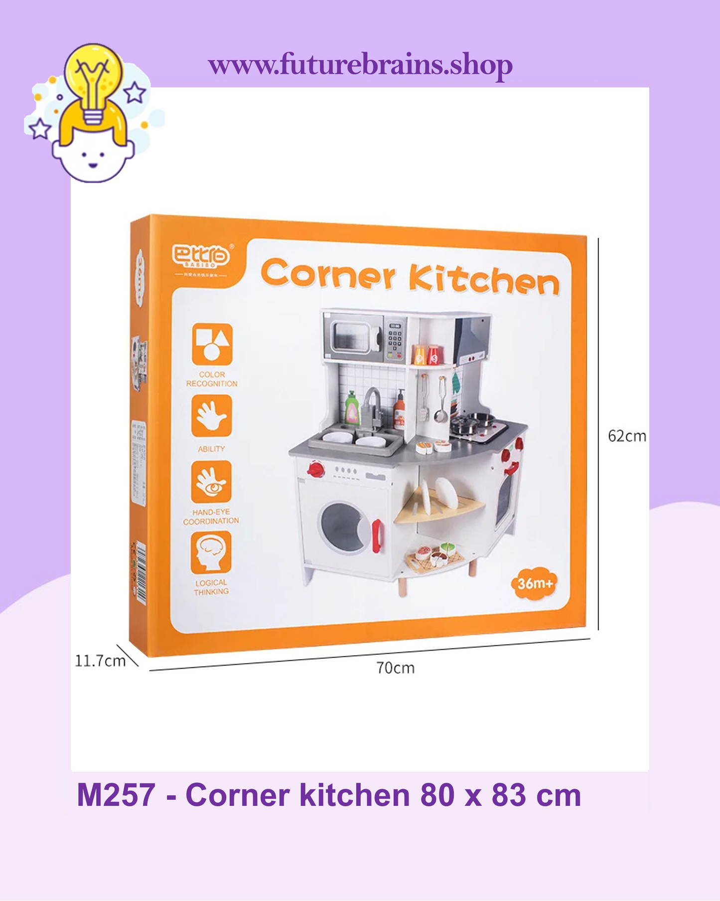M257 - Corner kitchen 80 x 83 cm (FREE DELIVERY)