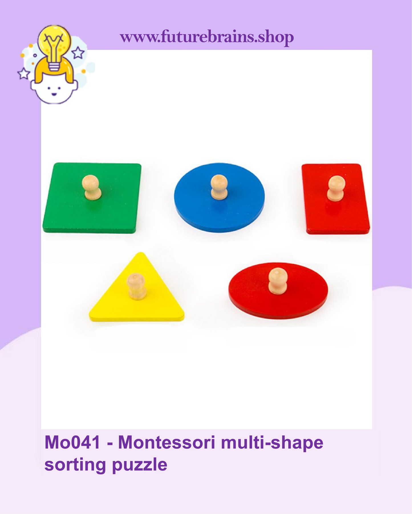 Mo041 - Montessori multi-shape sorting puzzle