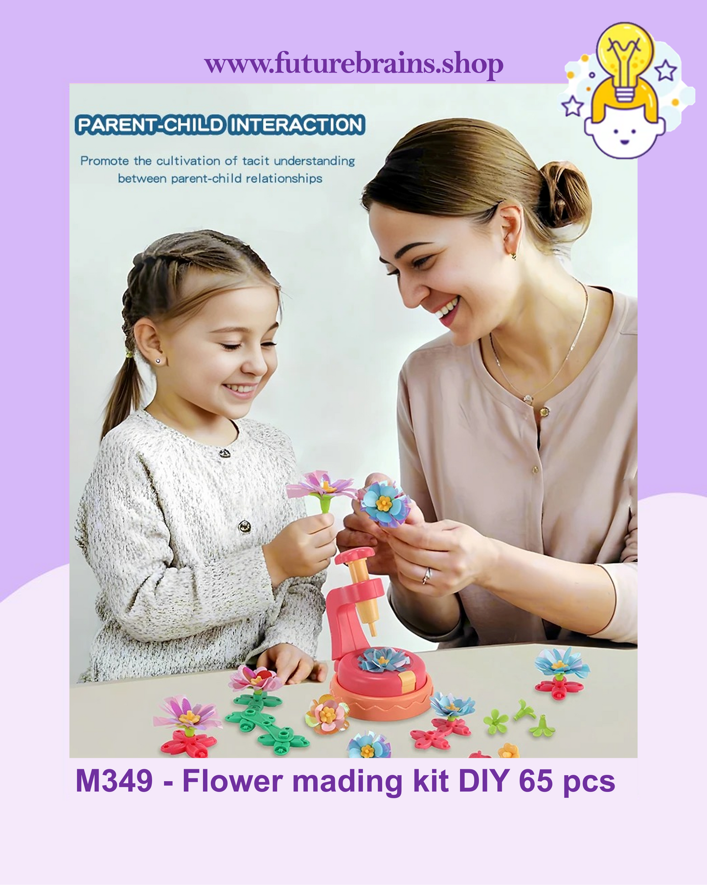 M349 - Flower mading kit DIY 65 pcs