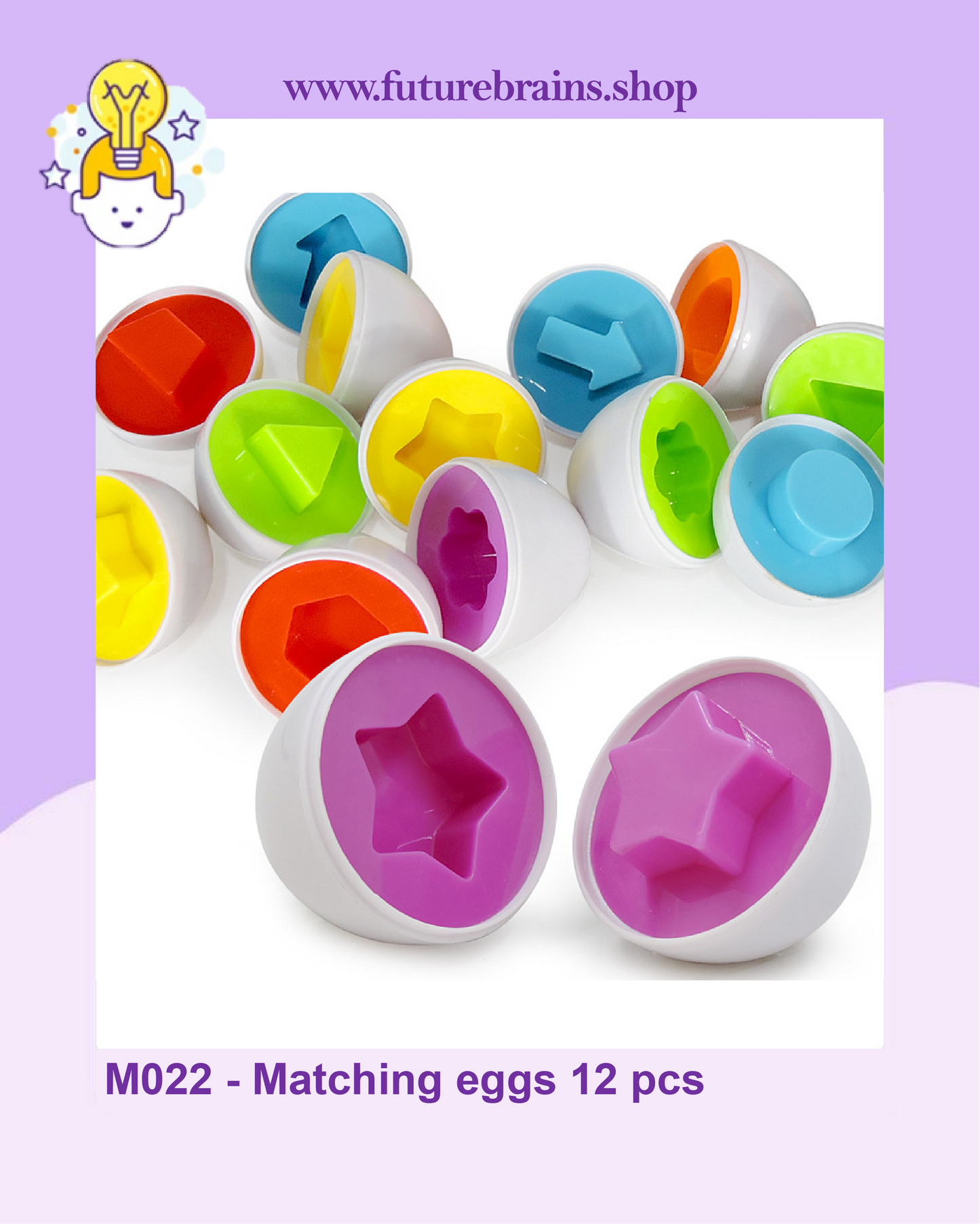 M022 - Matching eggs 12 pcs