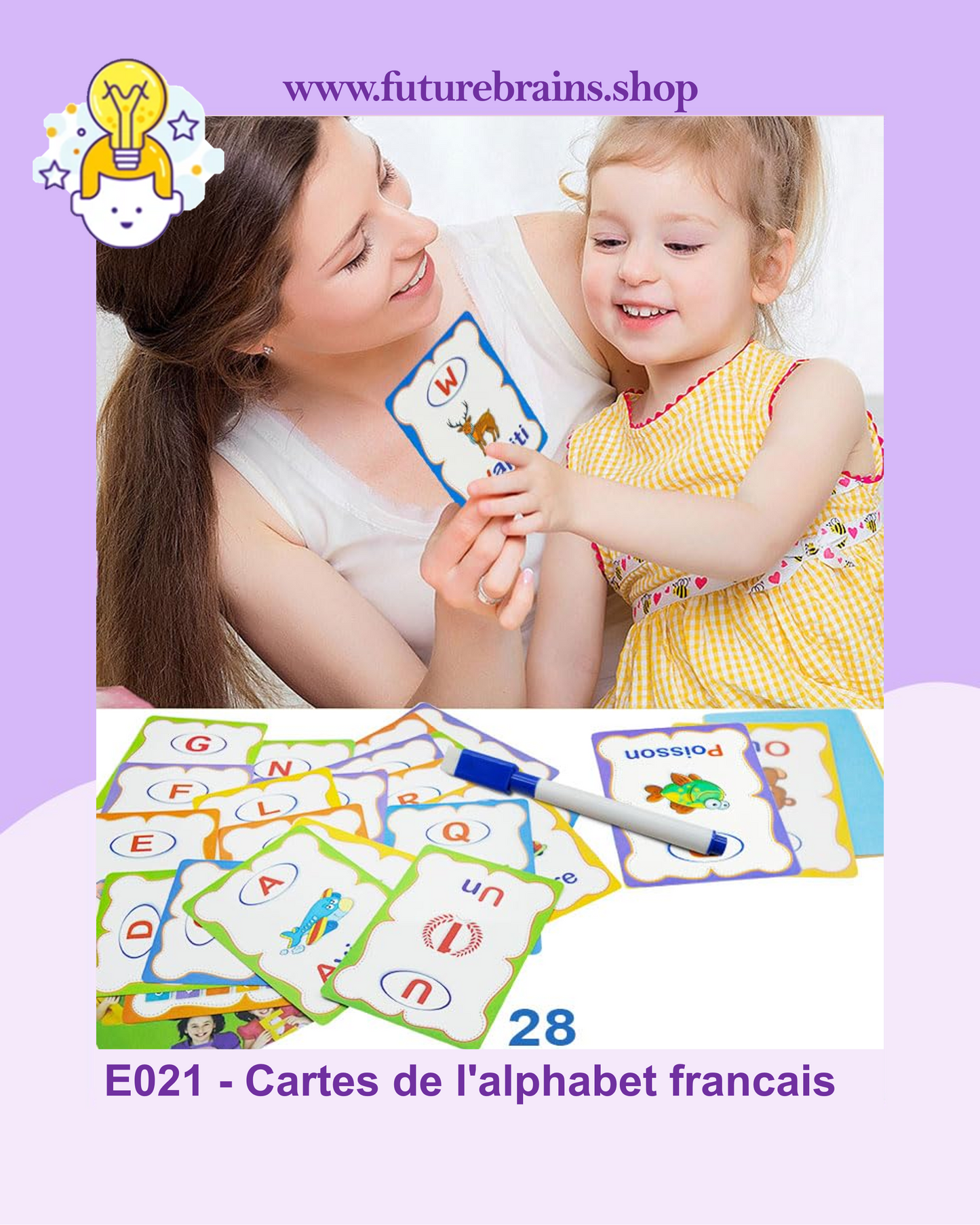 E021 - Cartes de l'alphabet francais
