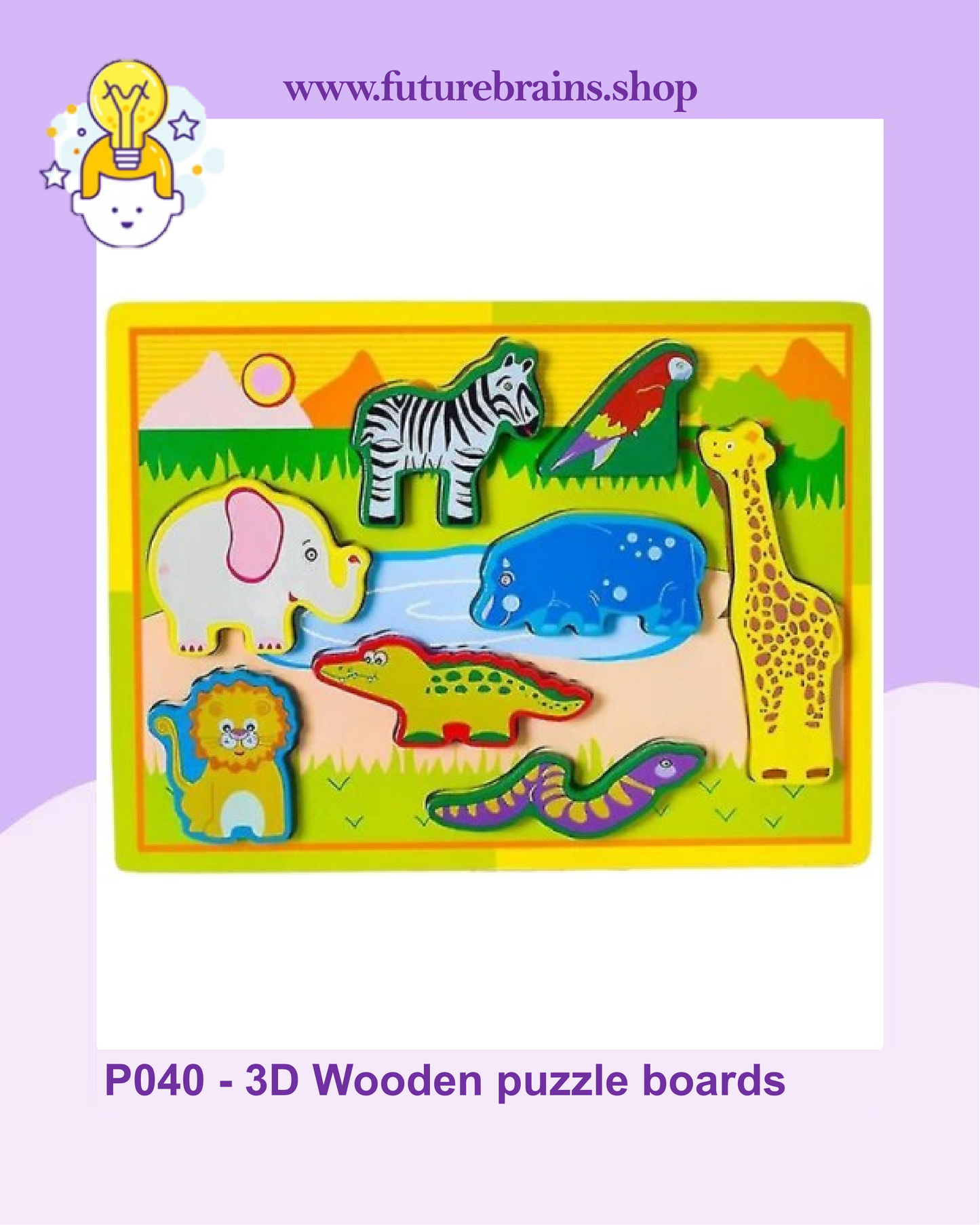 P040 - 3D Wooden puzzle boards