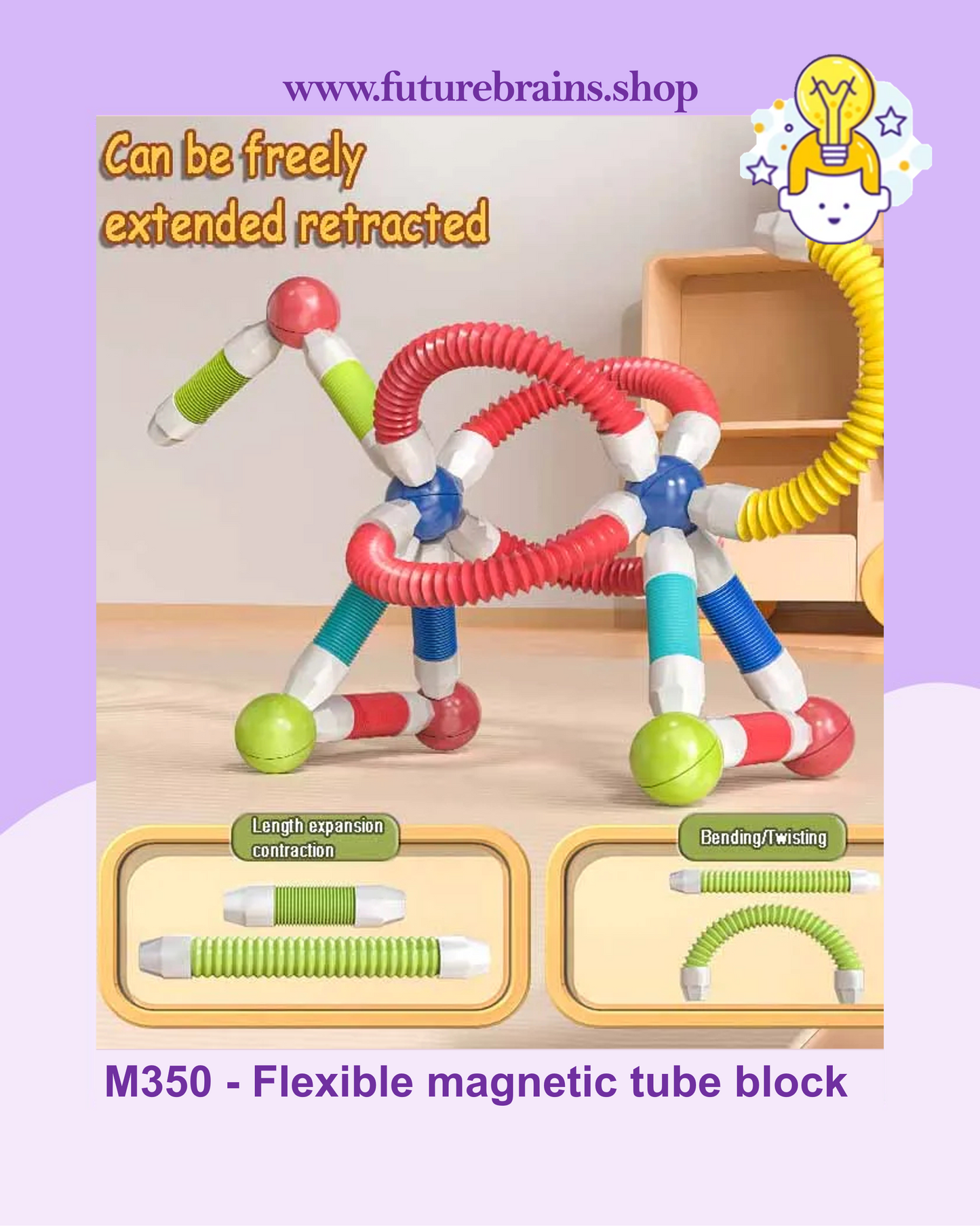 Flexible magnetic tube block
