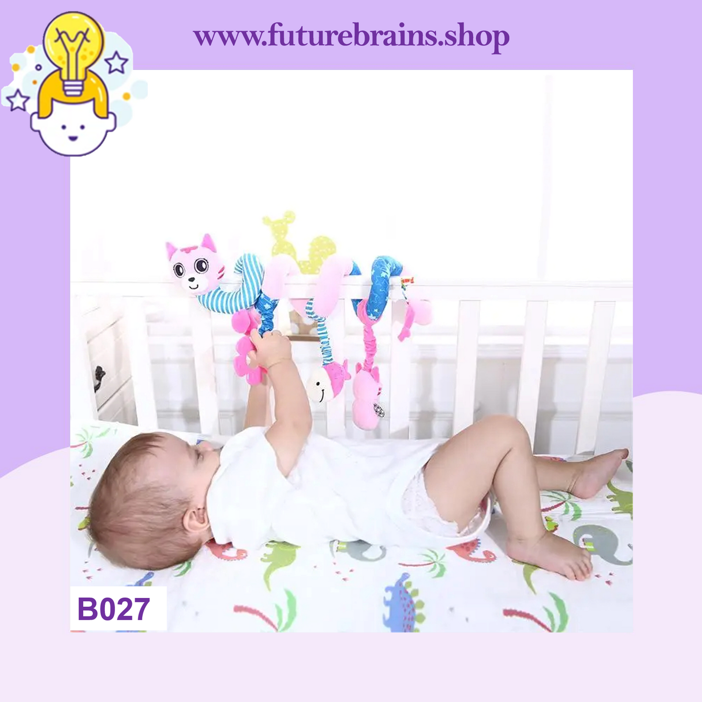 B027 - Crib spiral hanging soft baby toy