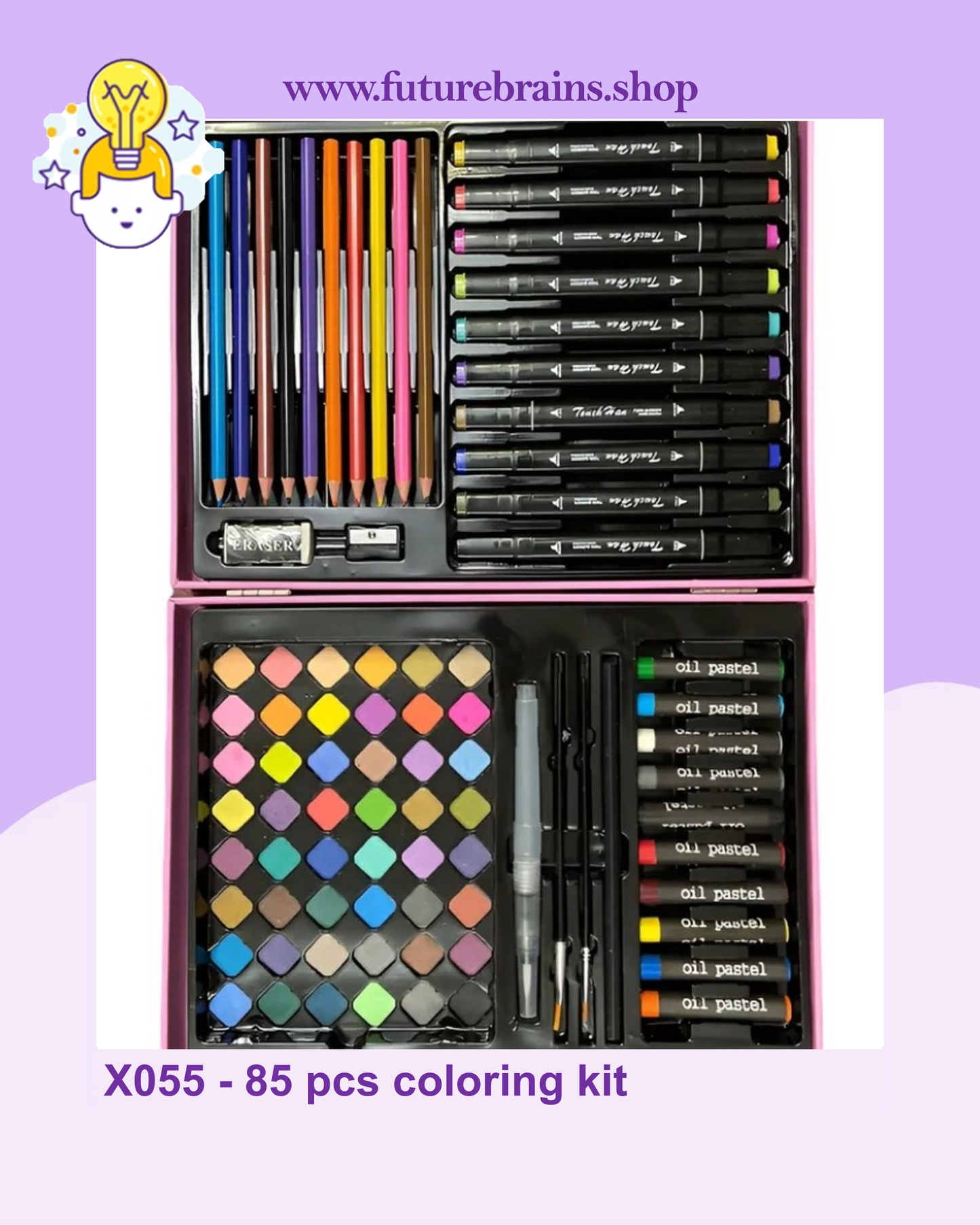 X055 - 85 pcs coloring kit