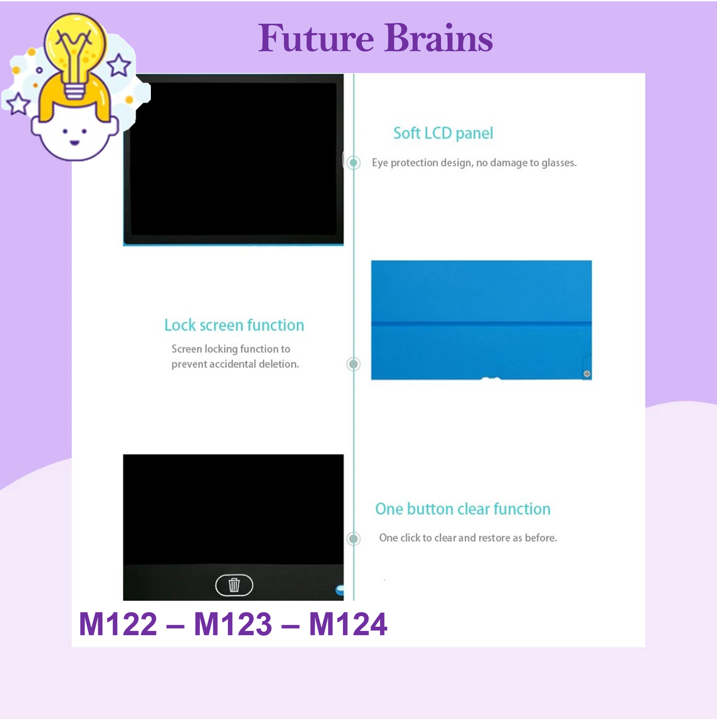 LCD writing tablet (multicolor)