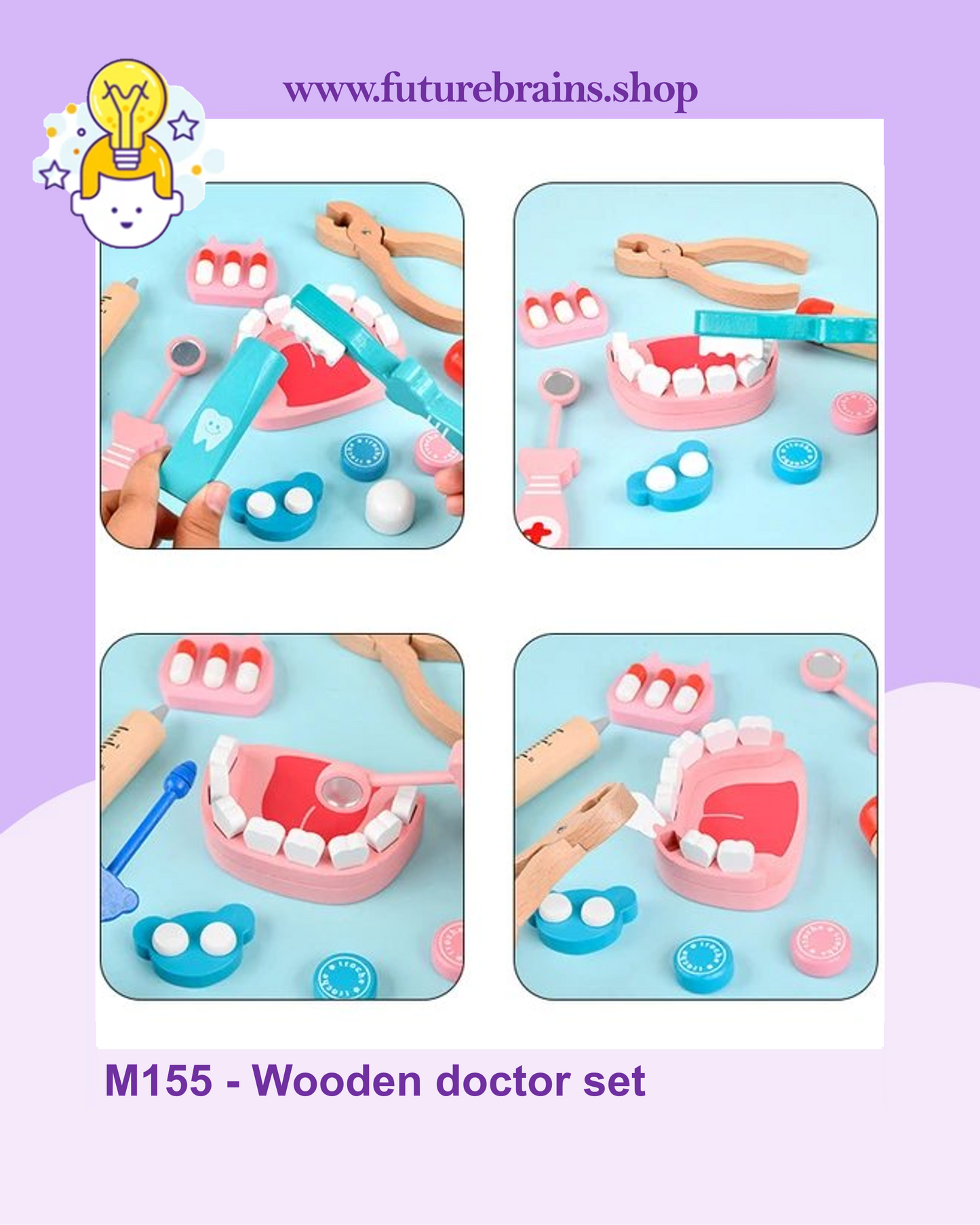 M155 - Wooden doctor set