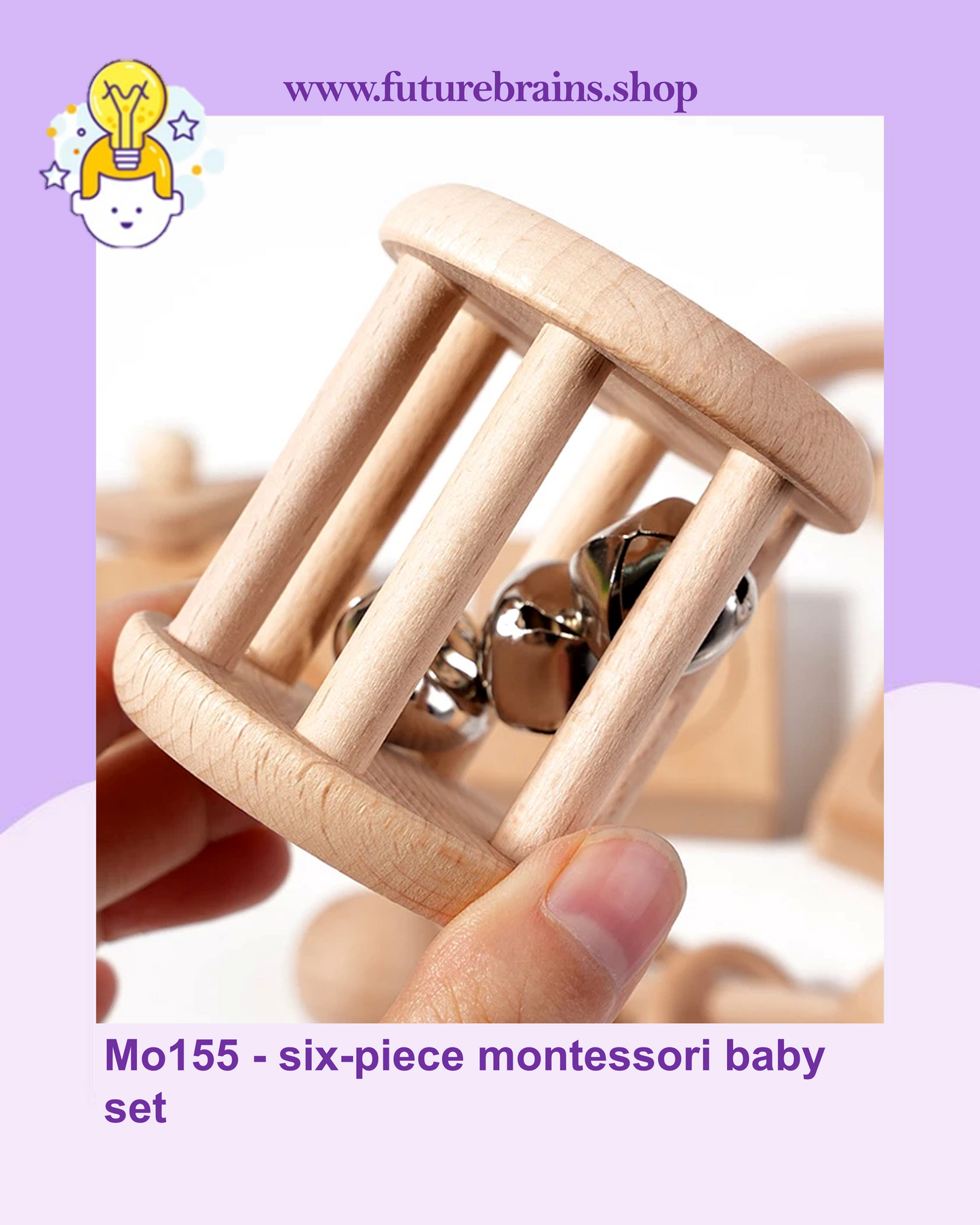Mo155 - six-piece montessori baby set
