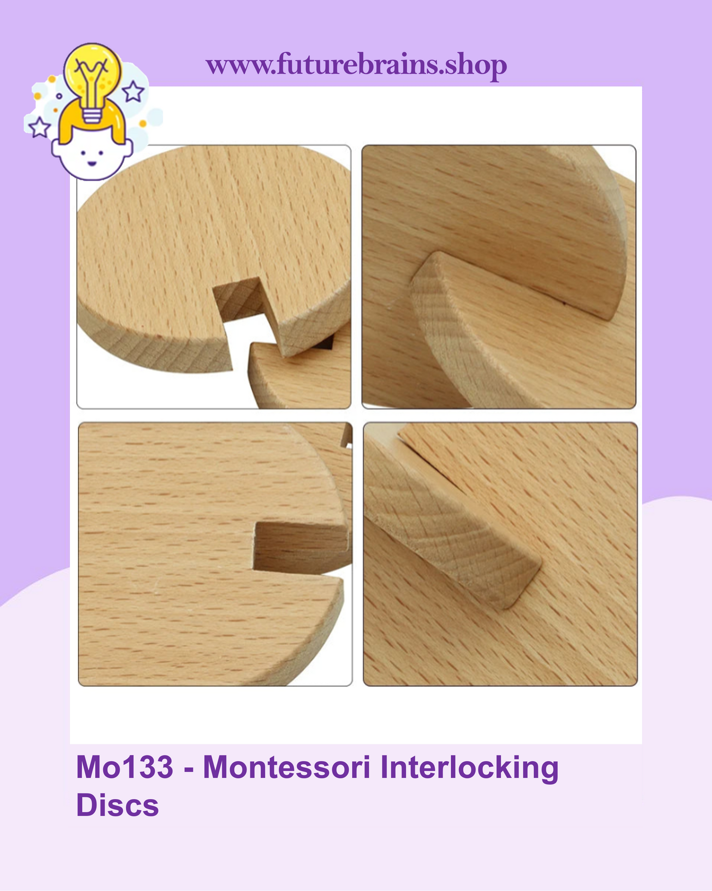 Mo133 - Montessori Interlocking Discs