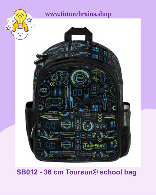 SB012 - 36 cm Toursun® school bag video games design