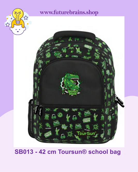 SB013 - 42 cm Toursun® school bag dinosaur gaming design