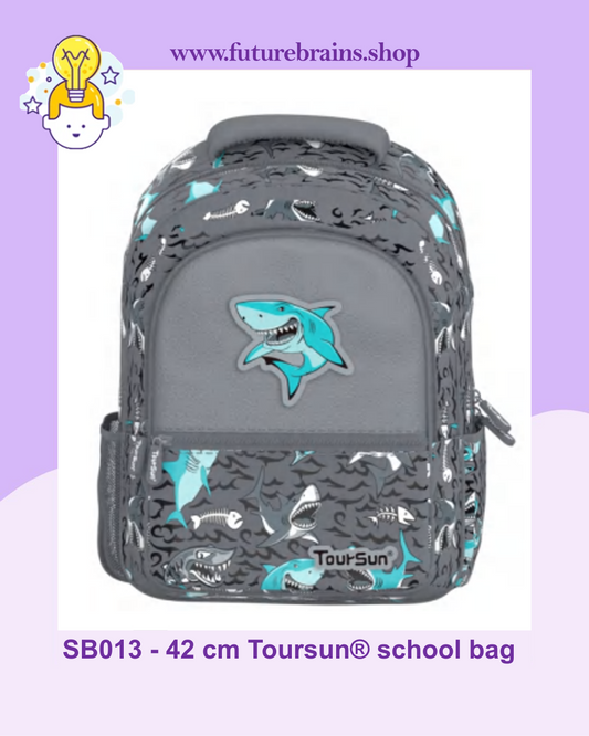 SB013 - 42 cm Toursun® school bag sharks design