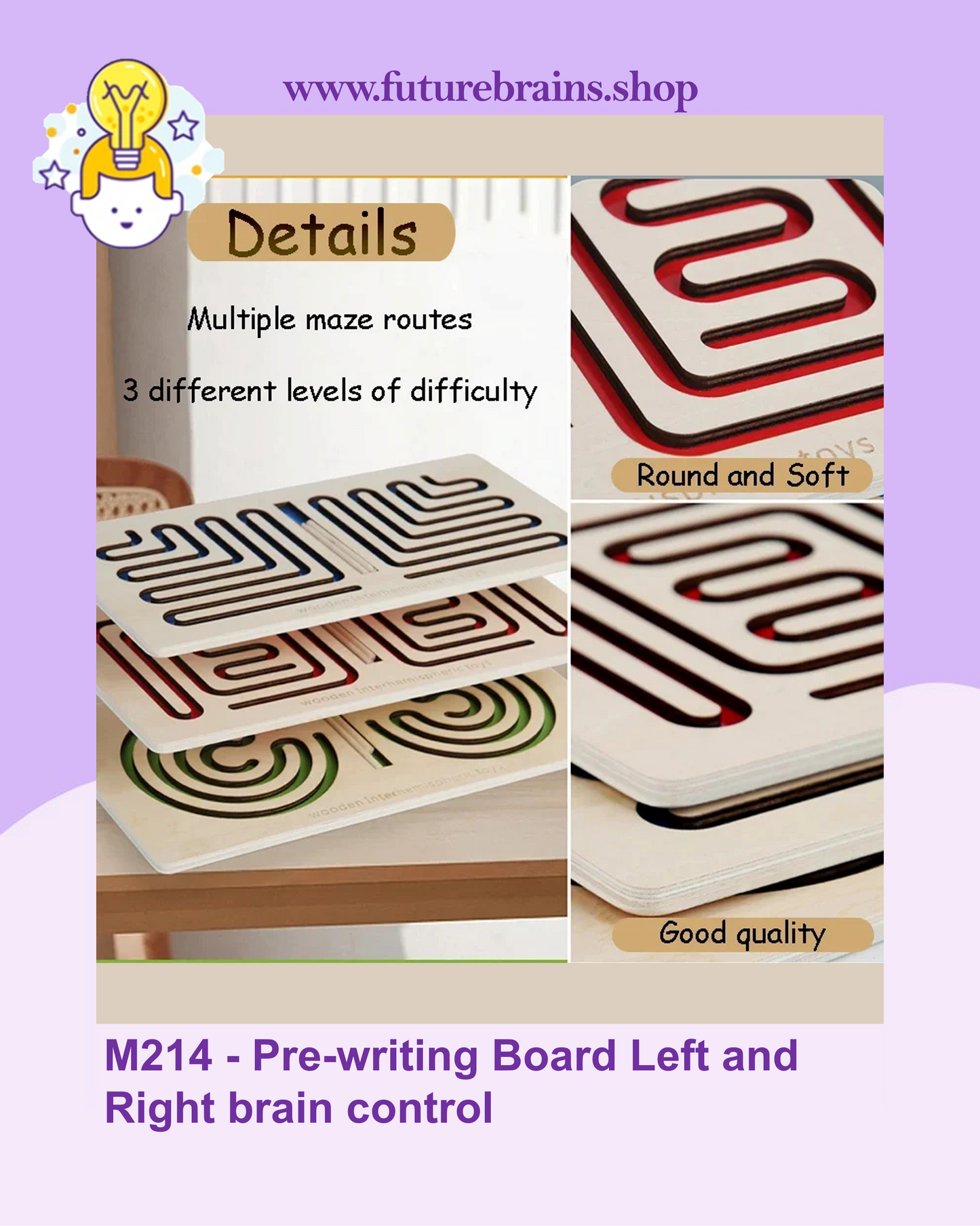 M214 - Pre-writing Board Left and Right brain control