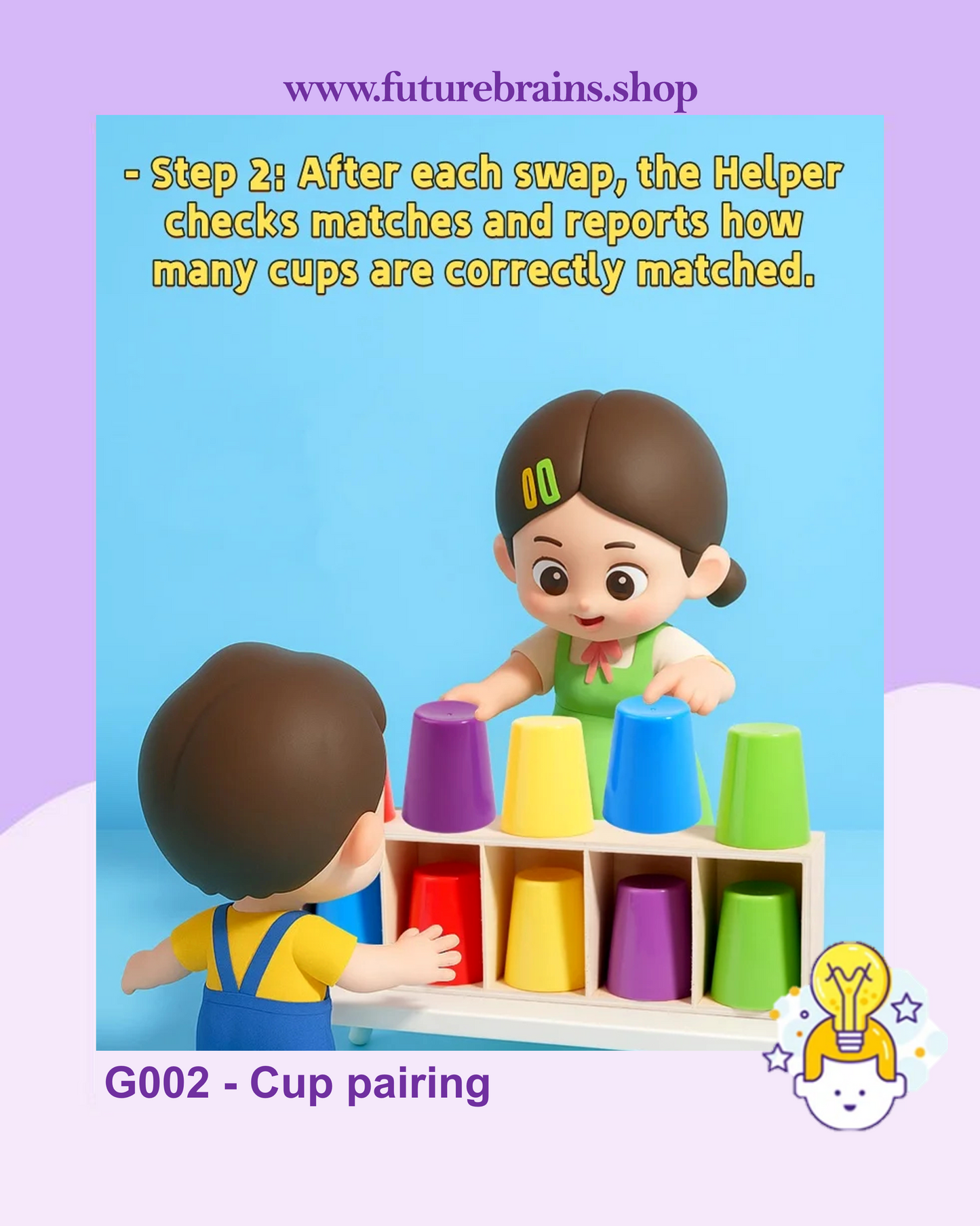 G002 - Cup pairing (Colors memory game)