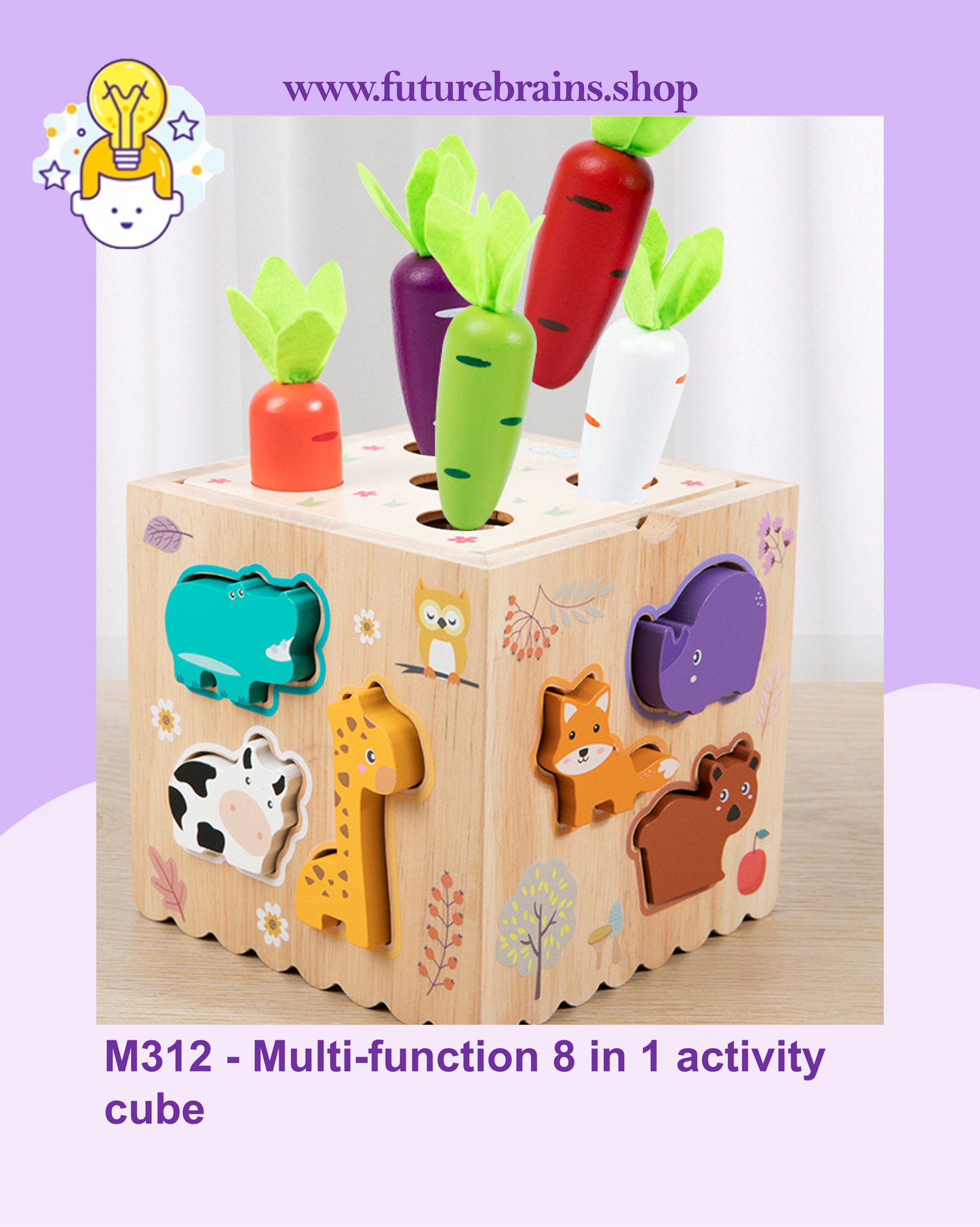 M312 - Multi-function 8 in 1 activity cube