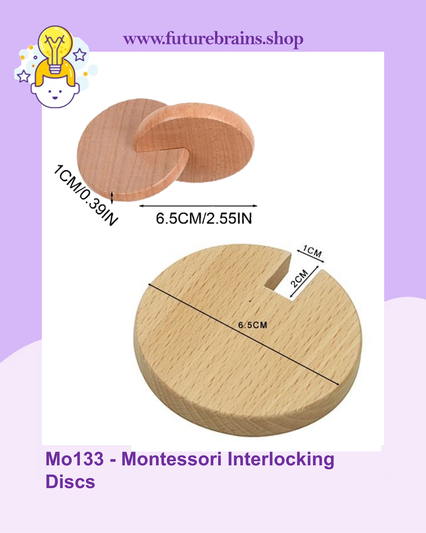 Mo133 - Montessori Interlocking Discs
