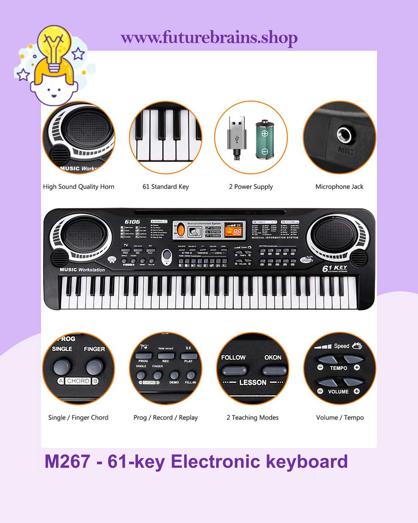 M267 - 61-key Electronic keyboard