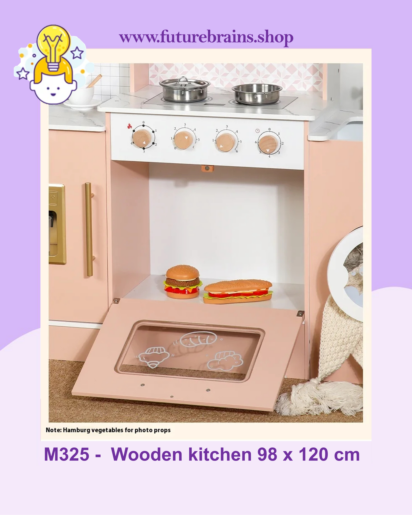 M325 -  Wooden kitchen 98 x 120 cm (FREE DELIVERY)