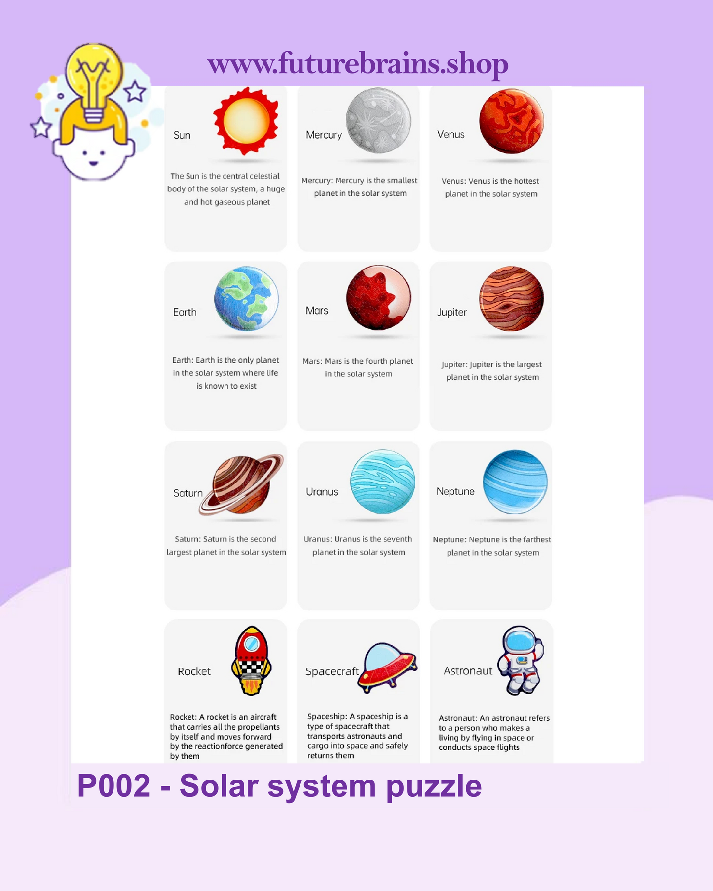 P002 - Solar system puzzle