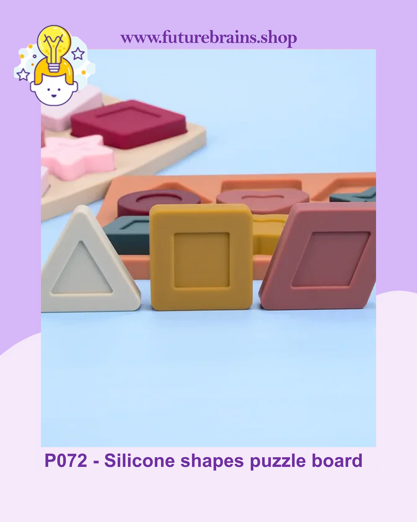 P072 - Silicone shapes puzzle board