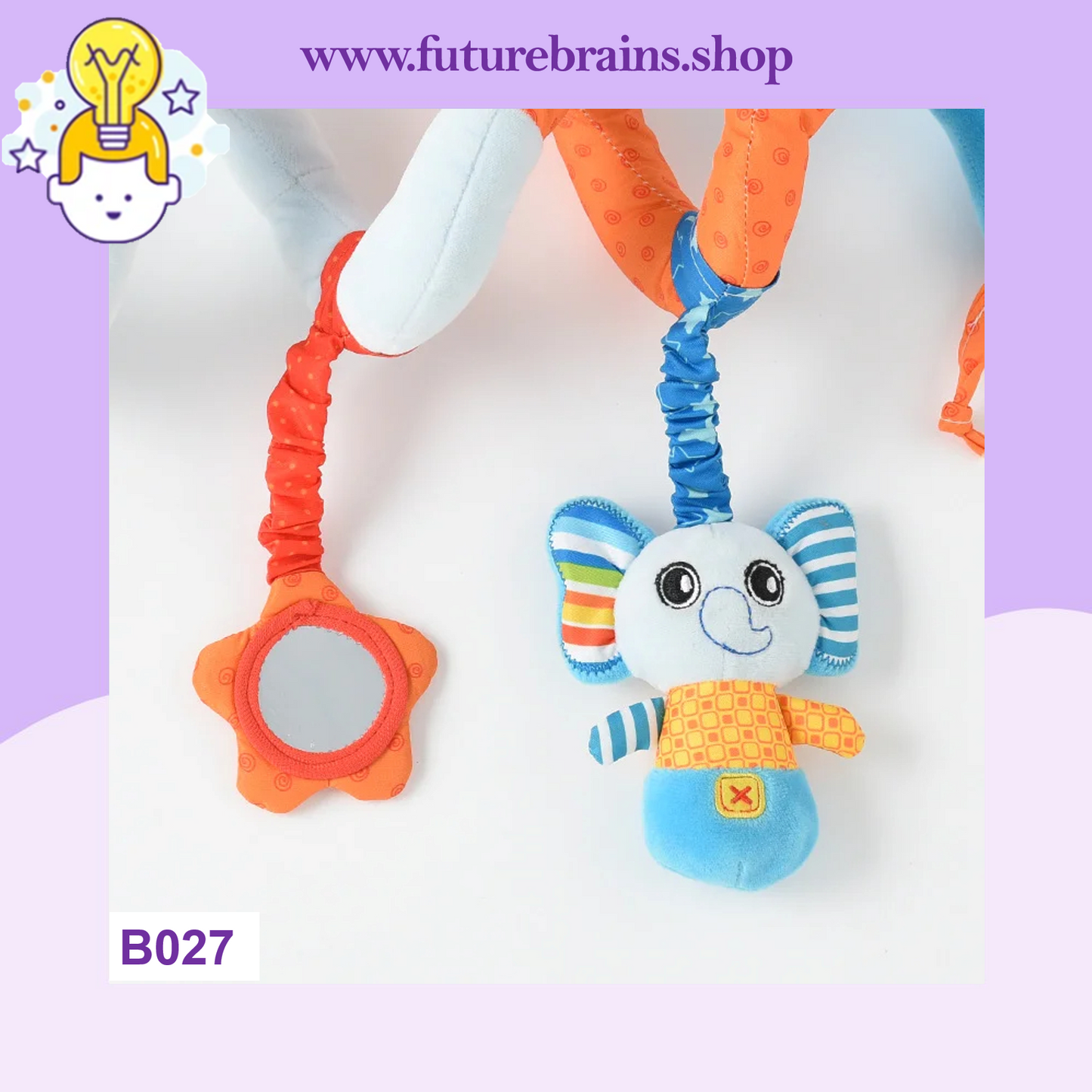 B027 - Crib spiral hanging soft baby toy