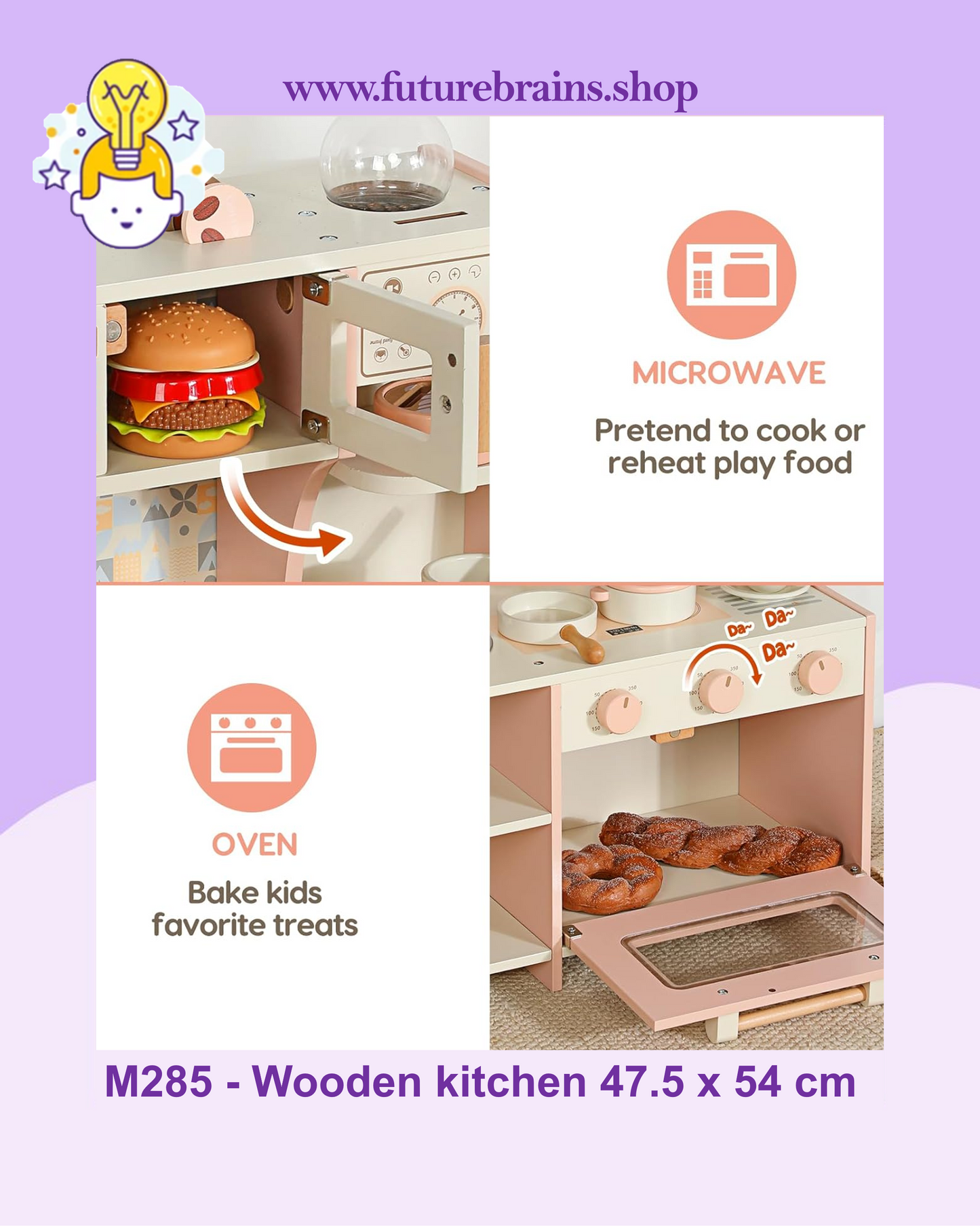 M285 - Wooden kitchen toy 47.5 x 54 cm (FREE DELIVERY)