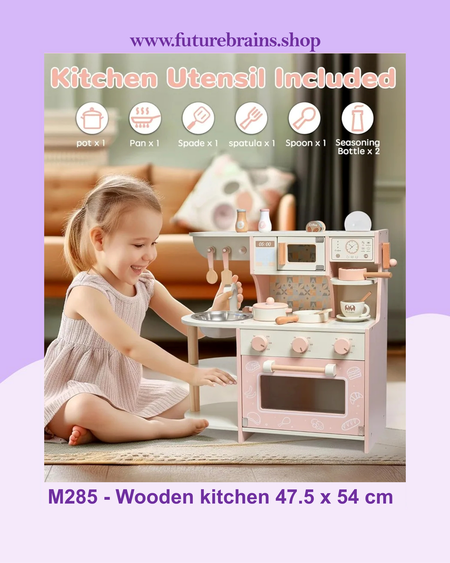 M285 - Wooden kitchen toy 47.5 x 54 cm (FREE DELIVERY)