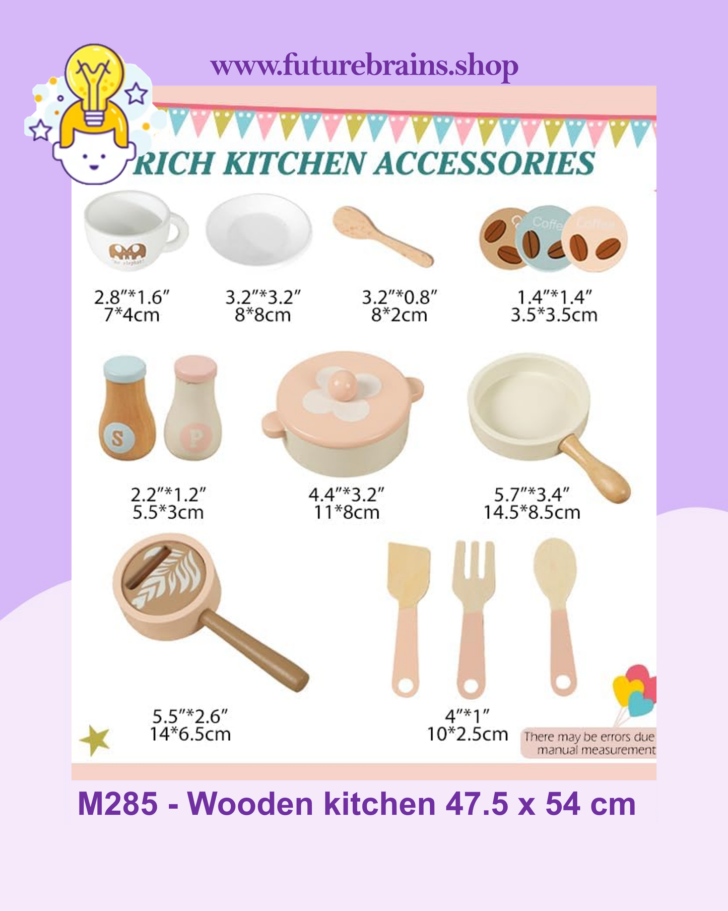 M285 - Wooden kitchen toy 47.5 x 54 cm (FREE DELIVERY)