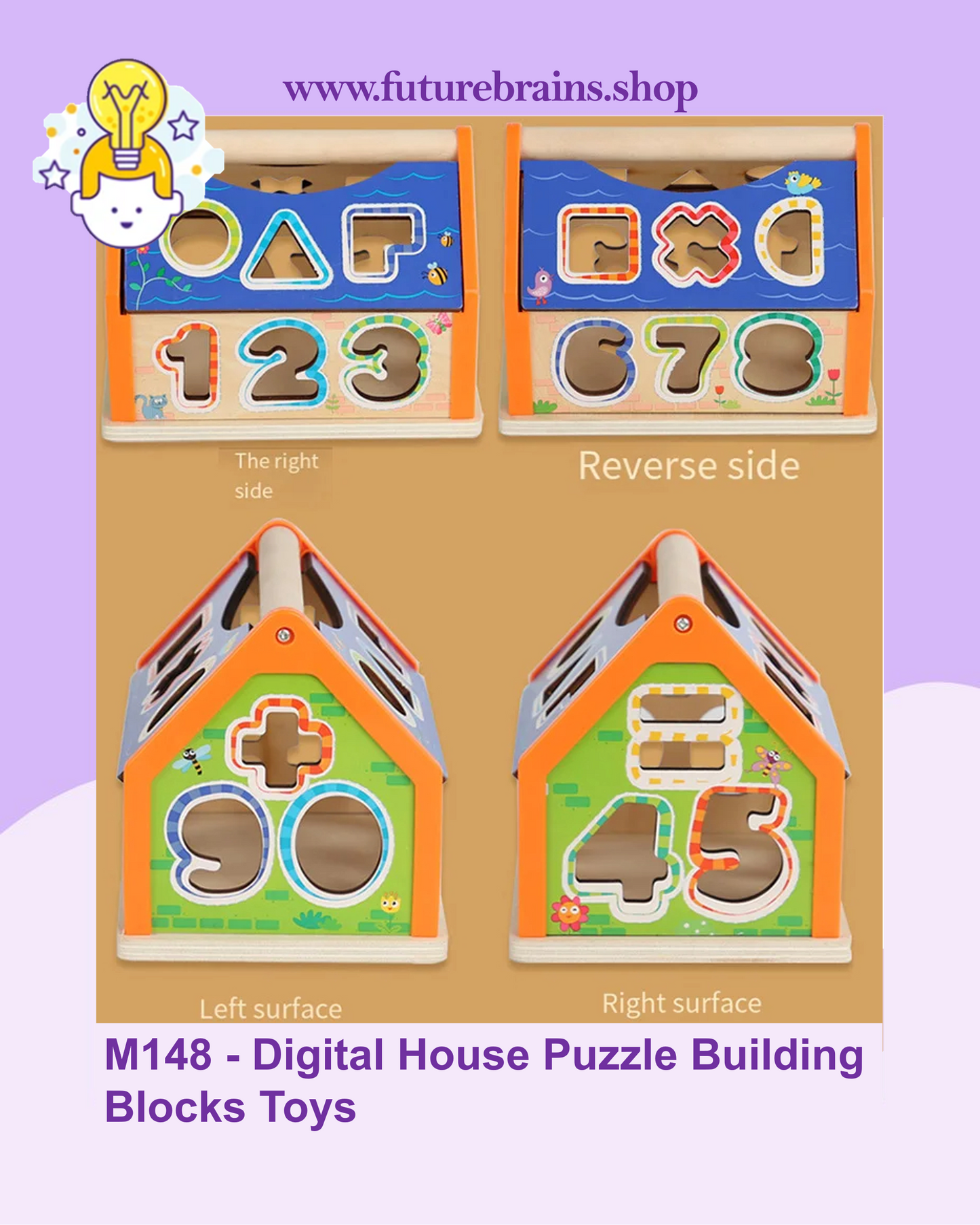 M148 - Digital House Puzzle Building Blocks Toys