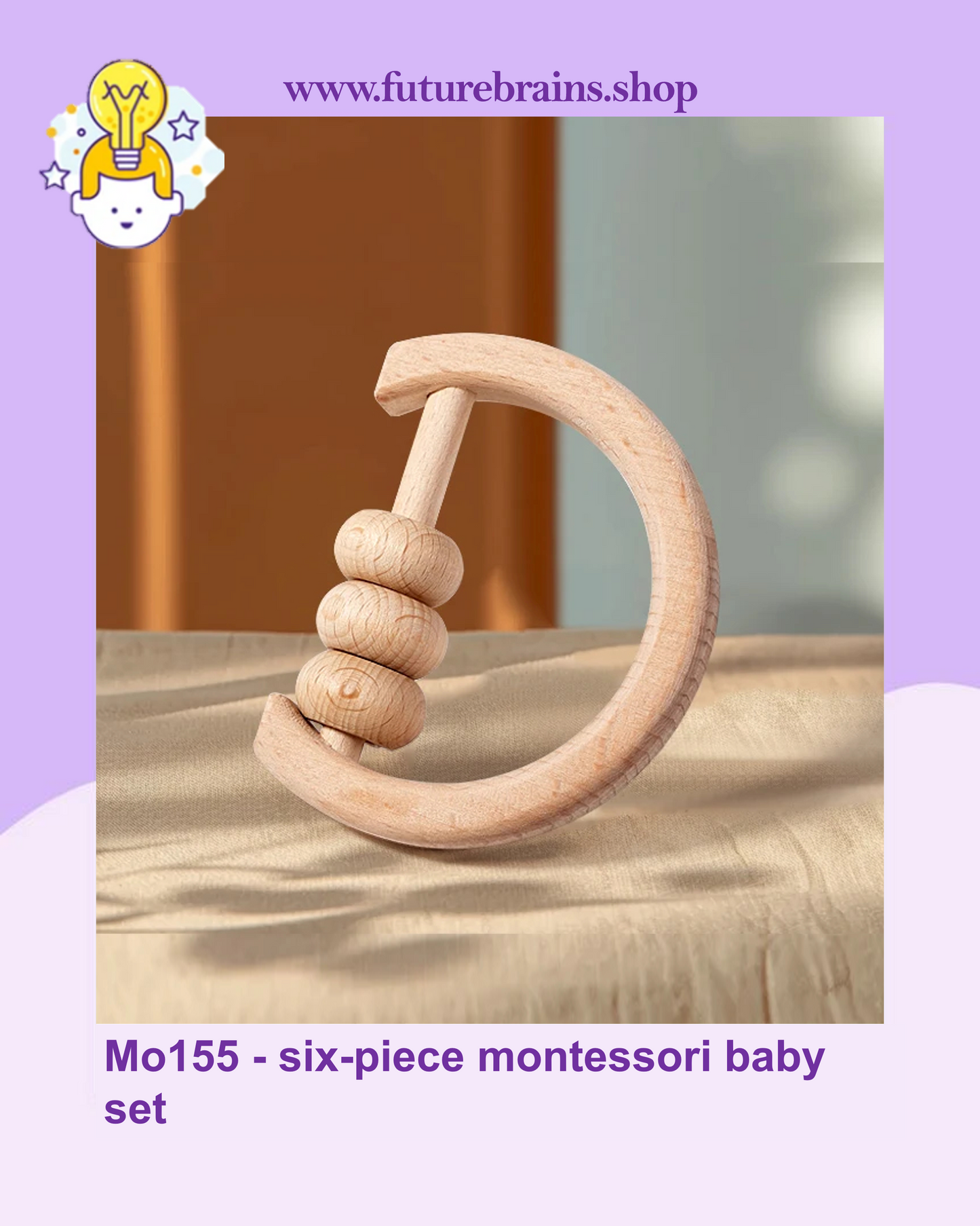 Mo155 - six-piece montessori baby set